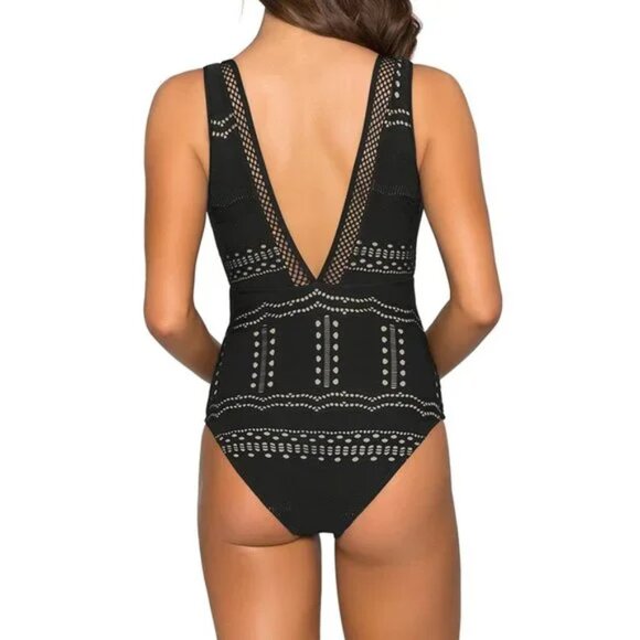 Jets Australia Impressions Plunge One Piece (size 10) NWT - Picture 3 of 9